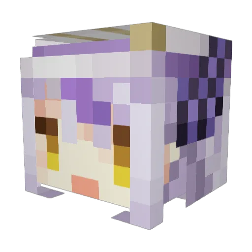 Wallensnite Minecraft avatar head, 3D render