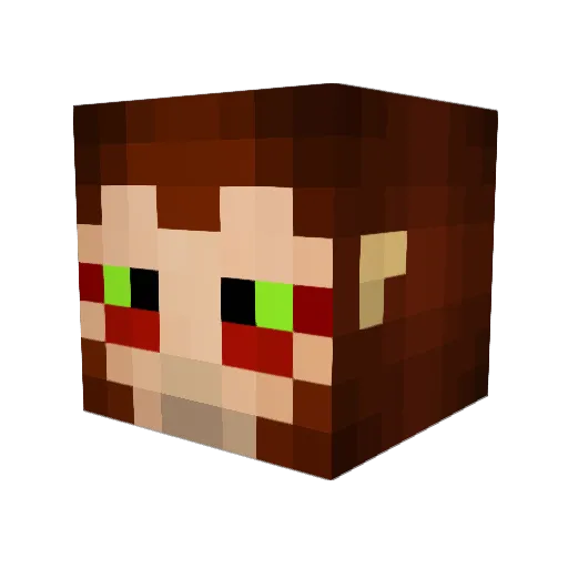 Walleragod Minecraft avatar head, 3D render