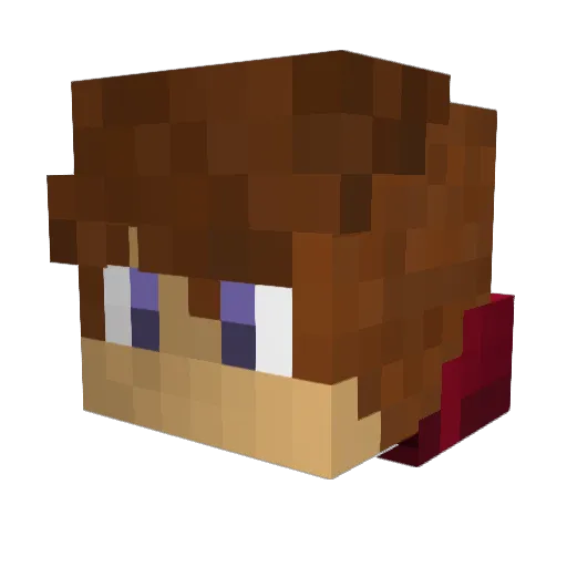 WalleyedeTaram Minecraft avatar head, 3D render