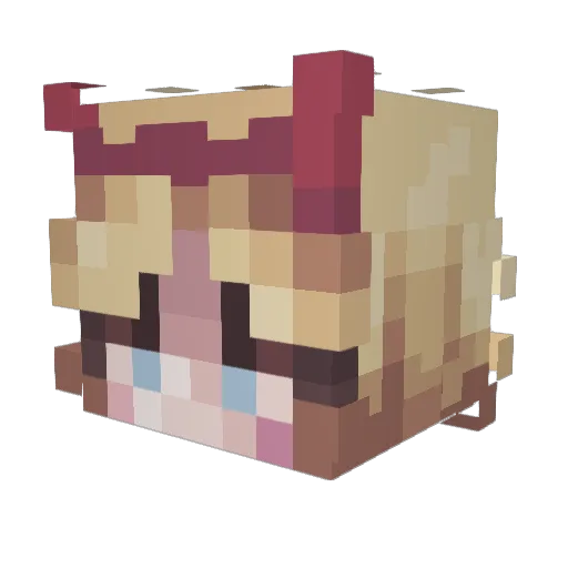 WallowL Minecraft avatar head, 3D render