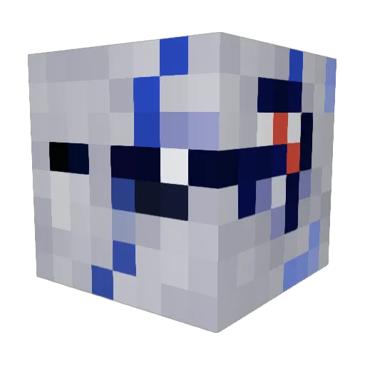 Wallowizzard79 Minecraft avatar head, 3D render