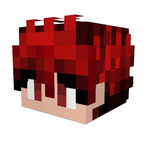 WallyCrafts Minecraft avatar head, 3D render