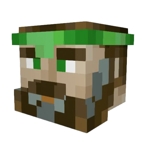 WallyWaves_ Minecraft avatar head, 3D render