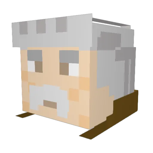 WallyWestyy Minecraft avatar head, 3D render