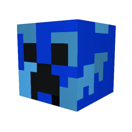Wally_JS Minecraft avatar head, 3D render