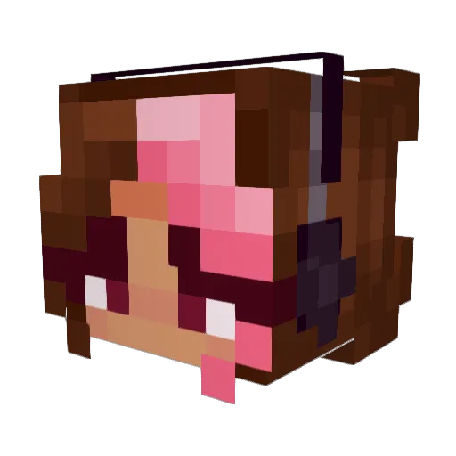 WalmartBag27 Minecraft avatar head, 3D render