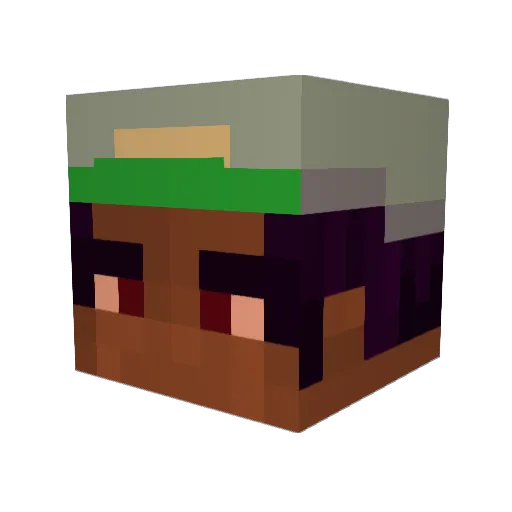 WalmartHere Minecraft avatar head, 3D render