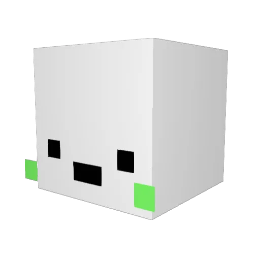 Walnut80 Minecraft avatar head, 3D render