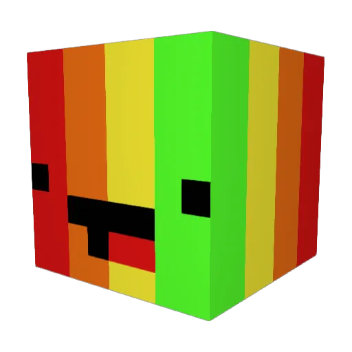 WalnutButter Minecraft avatar head, 3D render