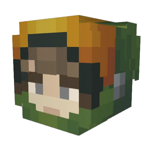 Minecraft-Avatar von Walnut_log: Kopf als 3D-Render