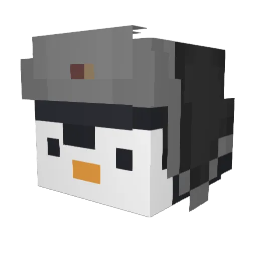 Walp6 Minecraft avatar head, 3D render