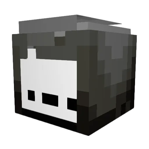 Walpaca Minecraft avatar head, 3D render