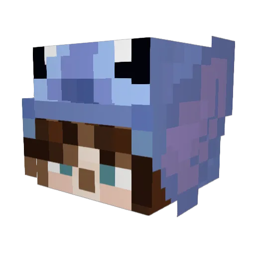 Walphwazz Minecraft avatar head, 3D render