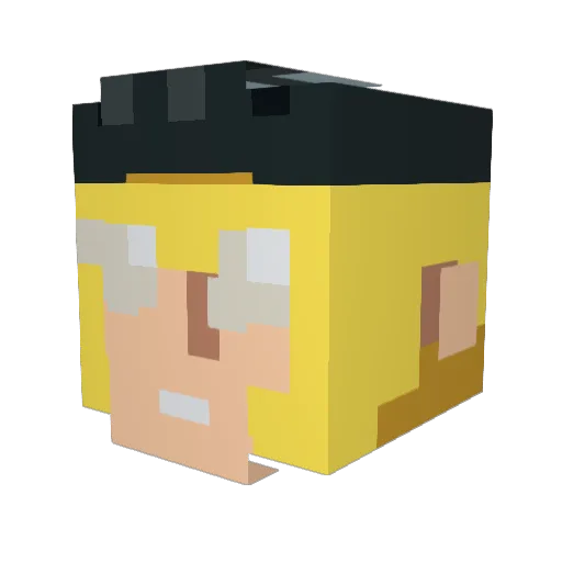 WalrusWife615 Minecraft avatar head, 3D render