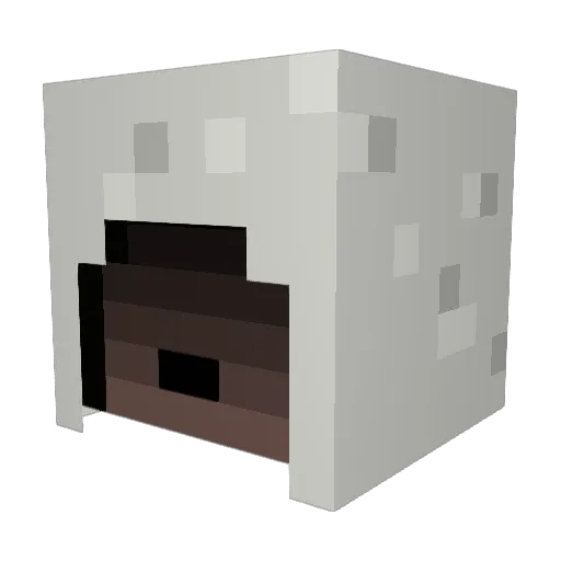Walshamp Minecraft avatar head, 3D render