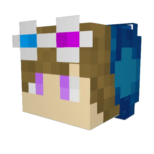 Walshe101 Minecraft avatar head, 3D render