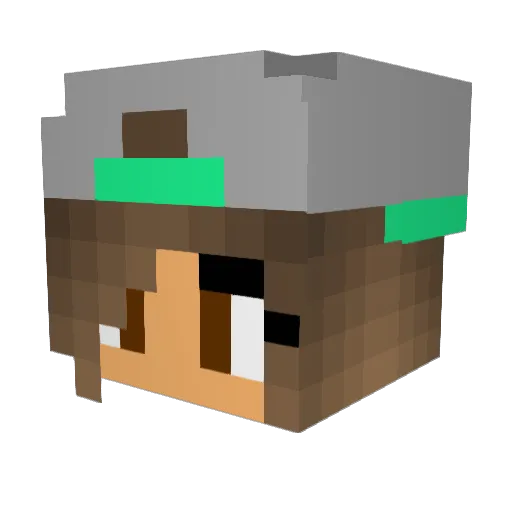 Walshx60 Minecraft avatar head, 3D render