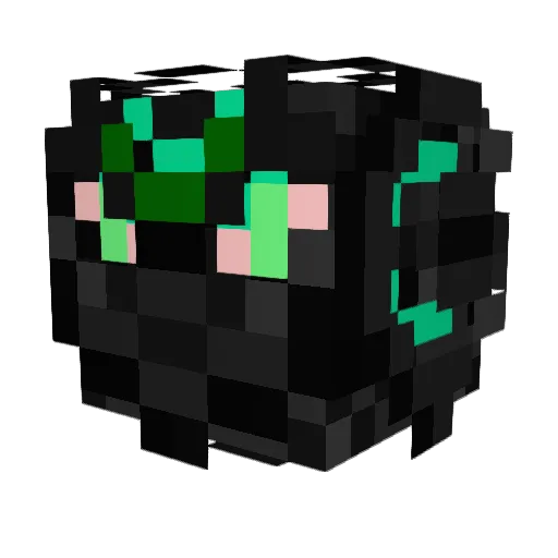 Waltan Minecraft avatar head, 3D render