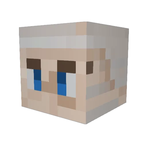 Waltarb Minecraft avatar head, 3D render