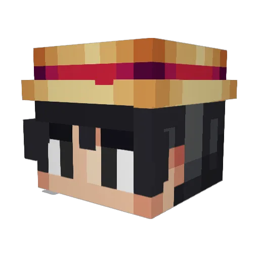 Walteficus Minecraft avatar head, 3D render