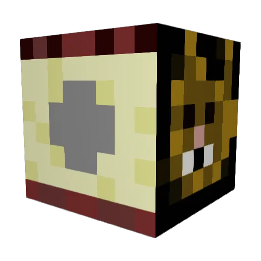 WalterCMT Minecraft avatar head, 3D render