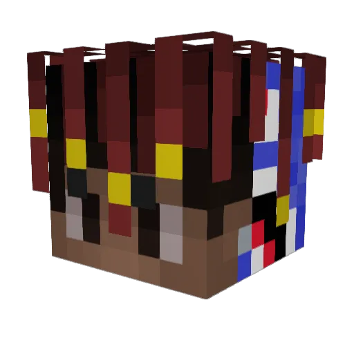 WalterFrosch50 Minecraft avatar head, 3D render
