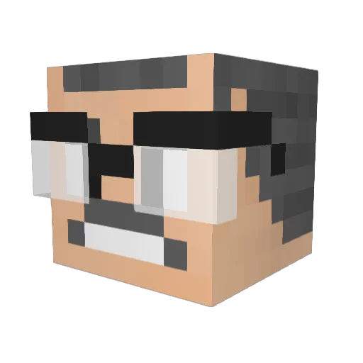 WalterIsCrazy368 Minecraft avatar head, 3D render