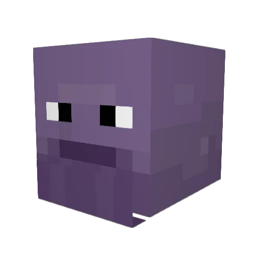 WalterMelone Minecraft avatar head, 3D render