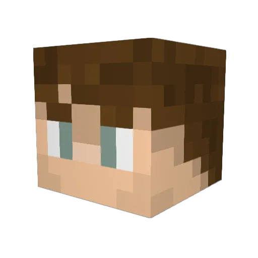 WalterSmidge Minecraft avatar head, 3D render