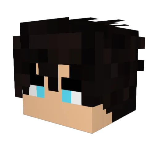 WalterTww Minecraft avatar head, 3D render