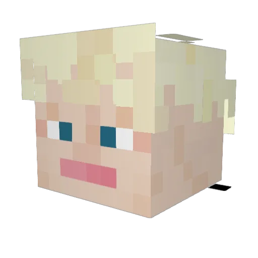 Walter_Fring Minecraft avatar head, 3D render