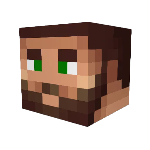 Walter_Whitie Minecraft avatar head, 3D render