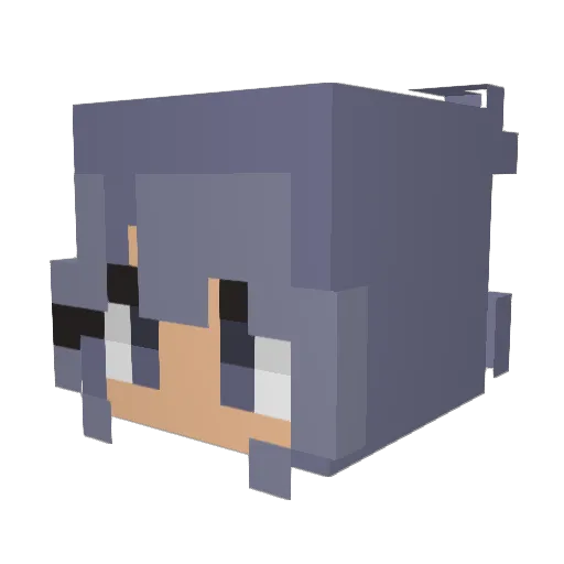 Waltherzoe Minecraft avatar head, 3D render