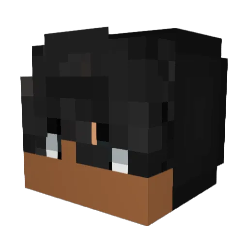Walttle Minecraft avatar head, 3D render