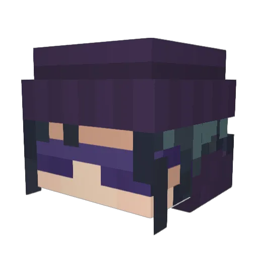 Walwitt Minecraft avatar head, 3D render