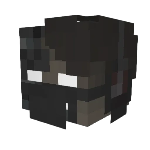 Walzey Minecraft avatar head, 3D render