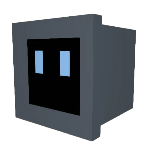 Wammachine Minecraft avatar head, 3D render