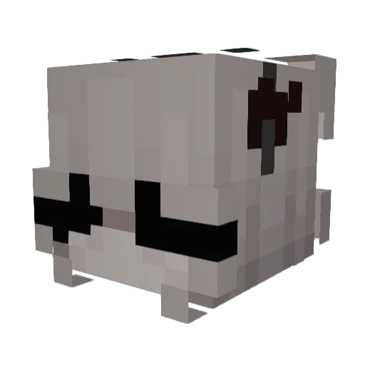 Wampee Minecraft avatar head, 3D render