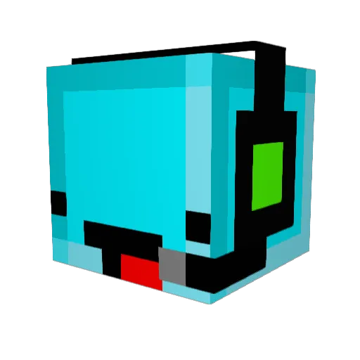 WamperSnapper Minecraft avatar head, 3D render