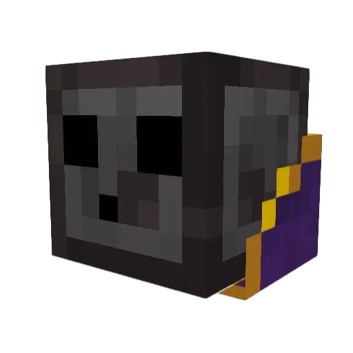 Wan_0807 Minecraft avatar head, 3D render
