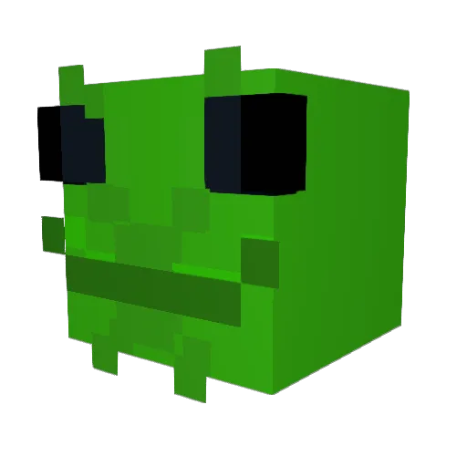 Wandaddy Minecraft avatar head, 3D render