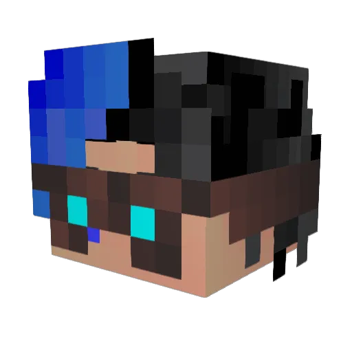 WanderGon Minecraft avatar head, 3D render