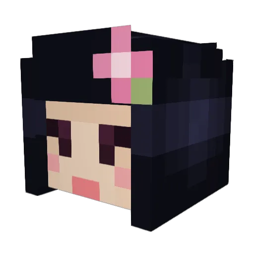 WanderTrico Minecraft avatar head, 3D render