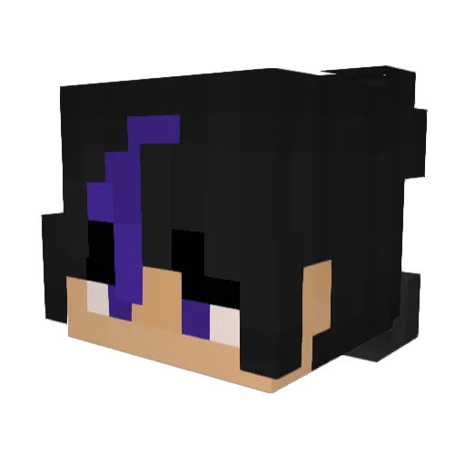WanderingPrime Minecraft avatar head, 3D render