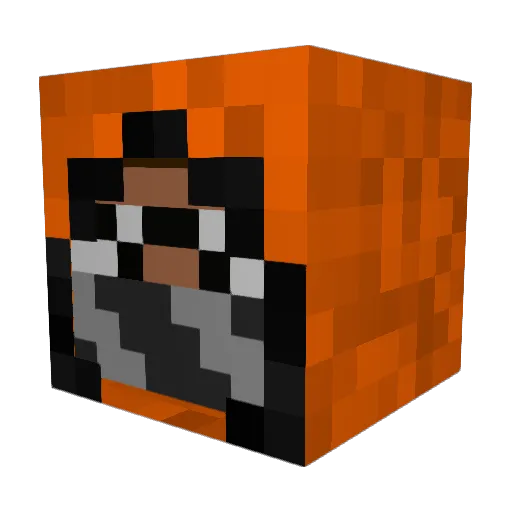 WanderingRussik Minecraft avatar head, 3D render