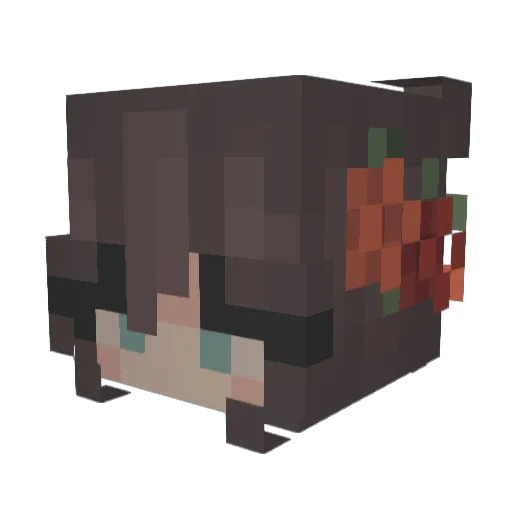 Wandering_Deer Minecraft avatar head, 3D render