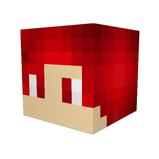 Wandering_Killer Minecraft avatar head, 3D render