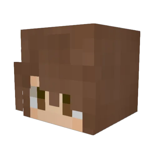Wandering_Wise Minecraft avatar head, 3D render