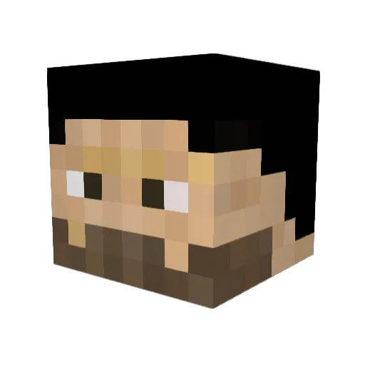Wandering_hand Minecraft avatar head, 3D render