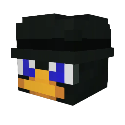 Wandervogel Minecraft avatar head, 3D render